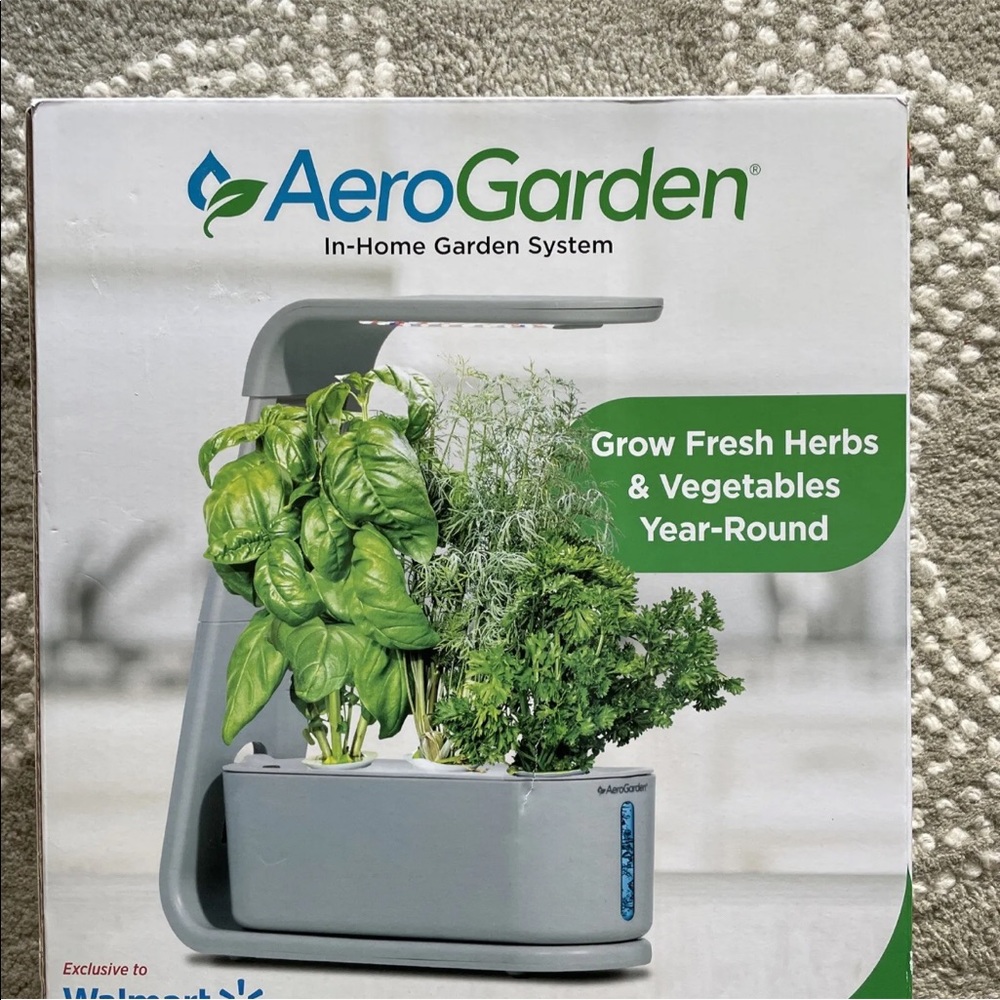 COPY - AeroGarden 3 Pods In-Home Garden System With LED Lights - gray